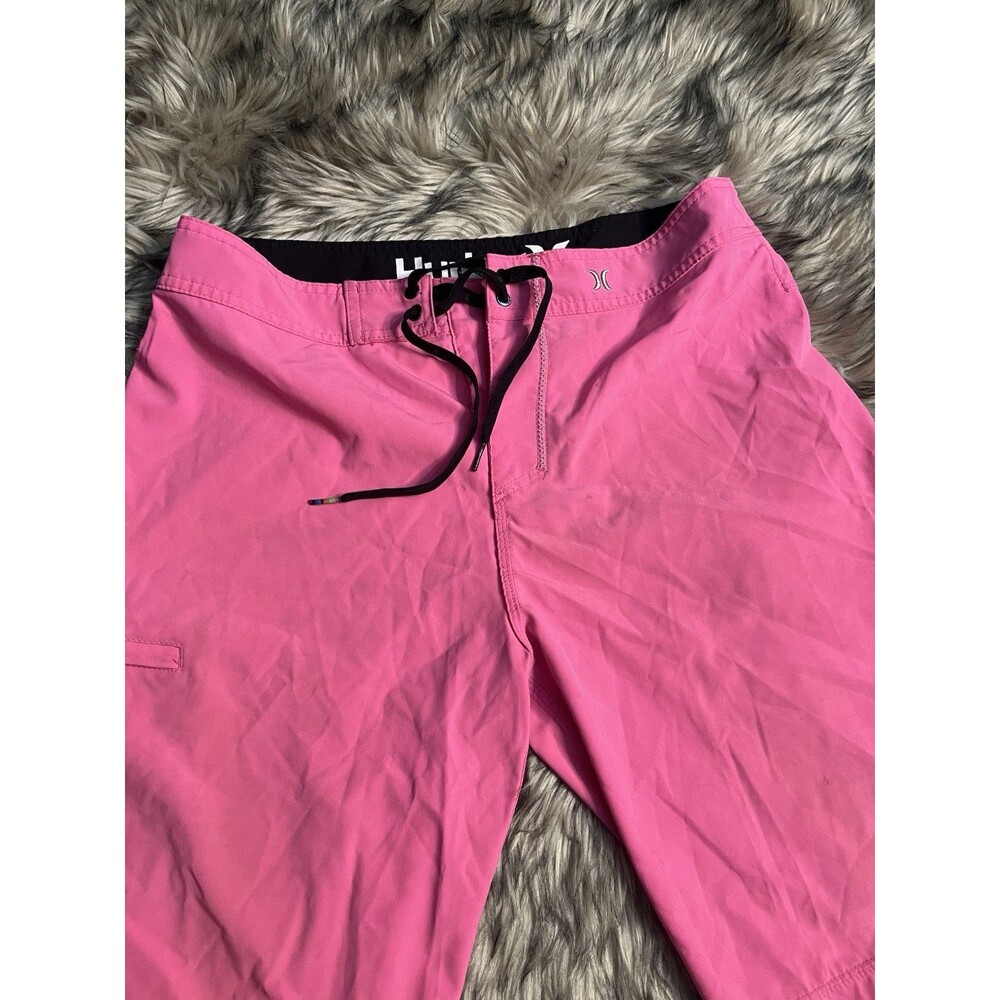 Hurley Phantom Board Shorts Neon Pink Surf Swim Trunks Men Size 32 Unlined Beach - Picture 5 of 11